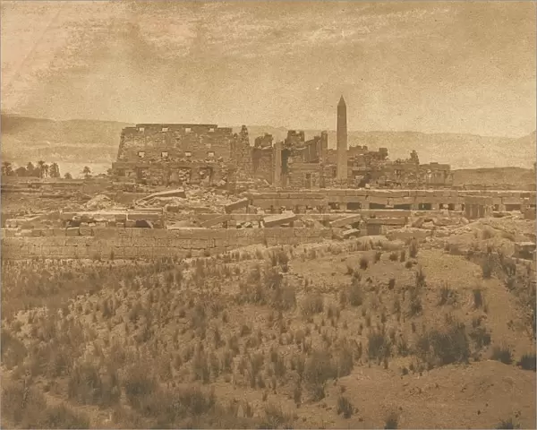 Vue generale des Ruines du Palais de Karnac (prise a l Est) - Thebes