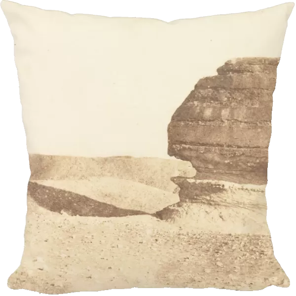Profile du grande Sphinx, pris du Sud, December 1849. Creator: Maxime du Camp