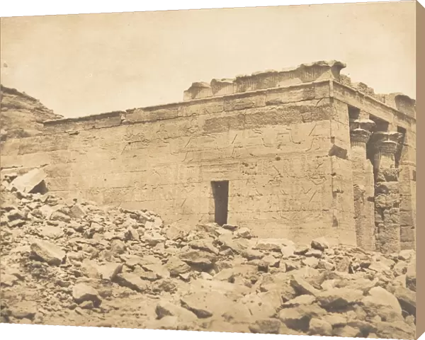 Vue du pronaos du Temple de Dandour (Tropique du Cancer), April 7, 1850