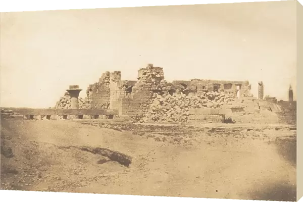 Ruines de la Salle Hypostyle du Palais de Karnac - Vue prise du Sud-Ouest, 1849-50