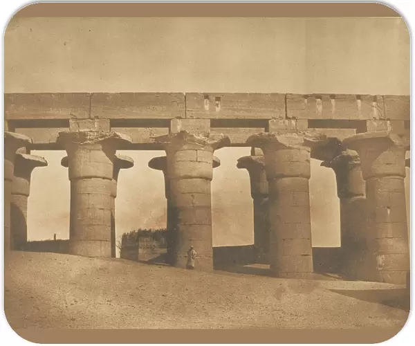 Grande Colonnade du Palais d Amenophis III, a Luxor, Thebes, 1849-50