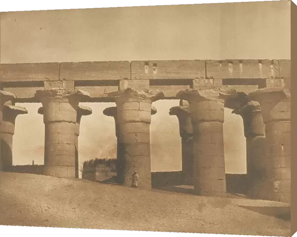 Grande Colonnade du Palais d Amenophis III, a Luxor, Thebes, 1849-50