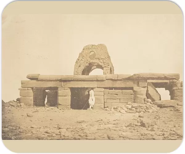 Vue du Temple d Amada - Coupole ruinee d une Eglise Copte, April 2, 1850