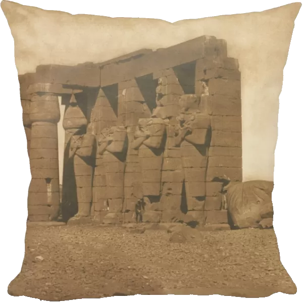 Colosses du Ramesseum, 1850. Creator: Maxime du Camp