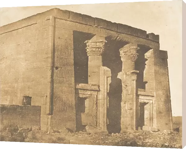 Vue de la facade du pronaos du Temple de Dakkeh (Pselcis), April 5, 1850