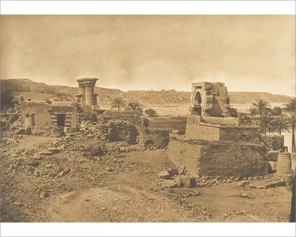 Ruines et Village de Begueh, petite ile a l Ouest de Philae, April 11, 1850