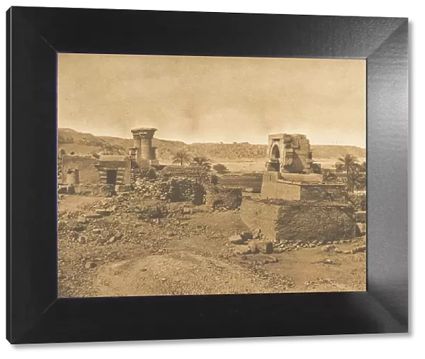 Ruines et Village de Begueh, petite ile a l Ouest de Philae, April 11, 1850
