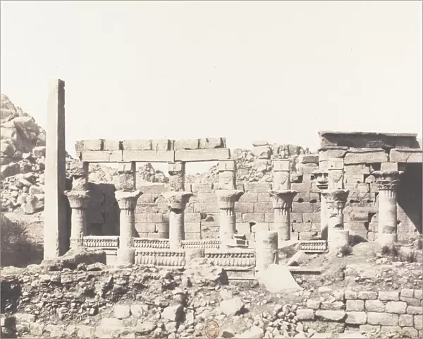 Ile de Fileh (Philae), edifice du Sud et Partie de la Colonnade Occiden