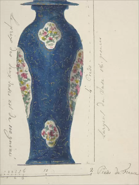 Design for a Vase, ca. 1770-85. Creator: Anon