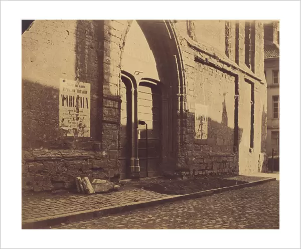 [Doorway of Predikheevenkerk, Gent, Belgium], ca. 1858. Creator: Charles D Hoy
