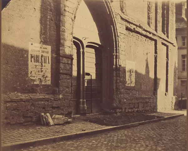 [Doorway of Predikheevenkerk, Gent, Belgium], ca. 1858. Creator: Charles D Hoy