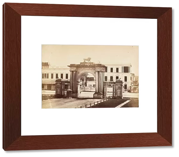 [N. E. Gate of Government House, Calcutta], 1858-61. Creator: John Constantine Stanley
