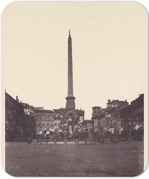 Piazza Navona, Rome, 1850s. Creator: Unknown