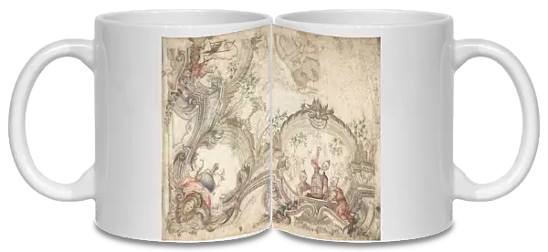 Design for a Ceiling Decoration with Chinoiseries, 1725-75. Creator: Anon