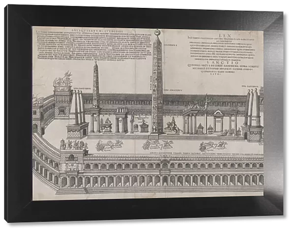 Speculum Romanae Magnificentiae: Circus Maximus, 1553. 1553. Creator: Nicolas Beatrizet