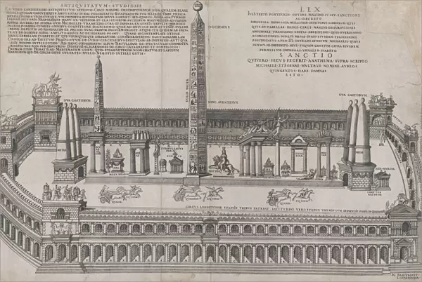 Speculum Romanae Magnificentiae: Circus Maximus, 1553. 1553. Creator: Nicolas Beatrizet