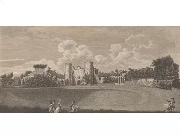 Tunbridge Castle in the County of Kent, from Edward Hasted s, The History and... 1777-90