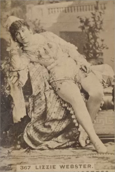 Card Number 367, Lizzie Webster, from the Actors and Actresses series (N145-5) issued by