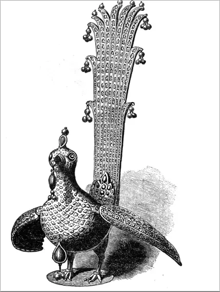 Tippo Saibs peacock, 1844. Creator: Unknown