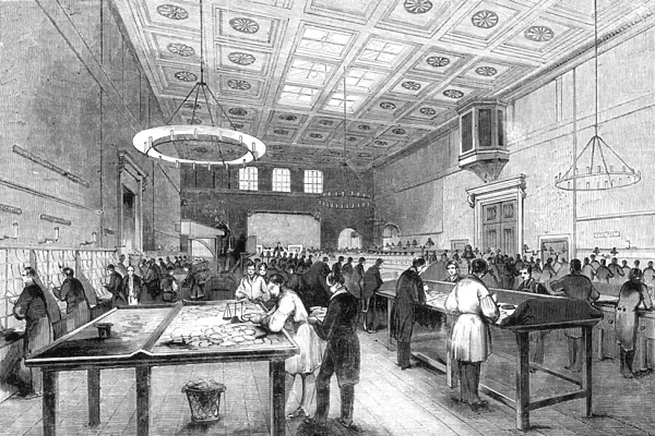 The General Post-Office; The Inland Letter Office, 1844. Creator: Unknown