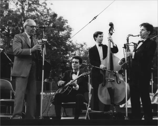Benny Goodman, Capital Radio Jazz Festival, Knebworth, 1982. Creator: Denis Williams