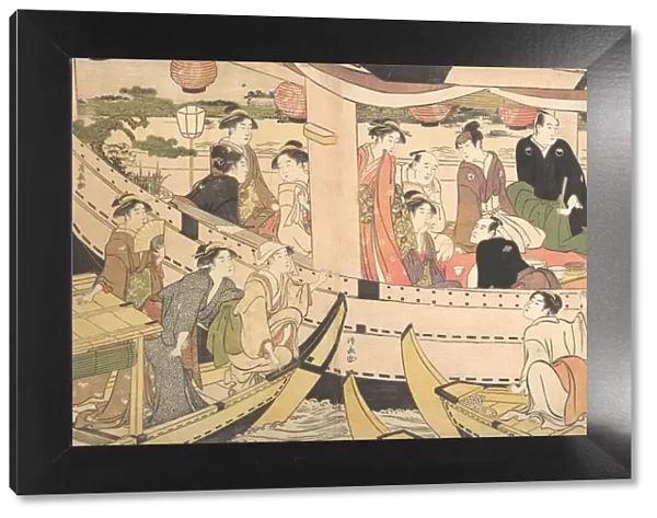 Pleasure Boat on the Sumida River, ca. 1788-90. Creator: Torii Kiyonaga
