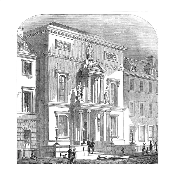 New Physicians Hall, Edinburgh, 1845. Creator: Unknown