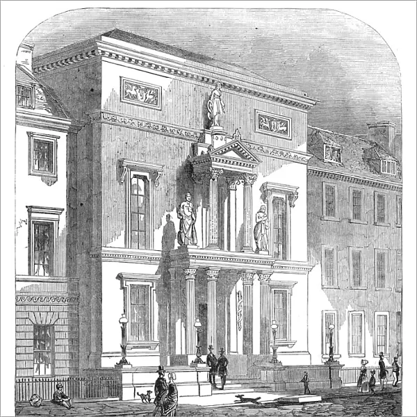 New Physicians Hall, Edinburgh, 1845. Creator: Unknown