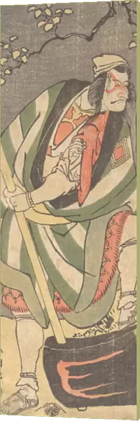 Ichikawa Ebizo (Danjuro V) in the Role of Mongaku Shonin Disguised as Yamagatsu from... 1781-1801. Creator: Hokusai