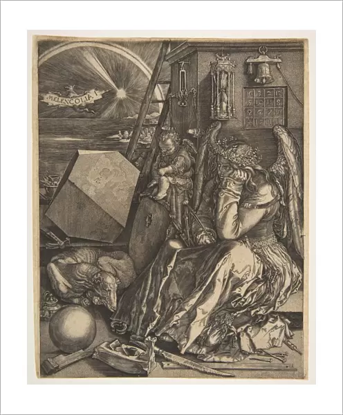 Melencolia I (copy), 1602. Creator: Jan Wierix