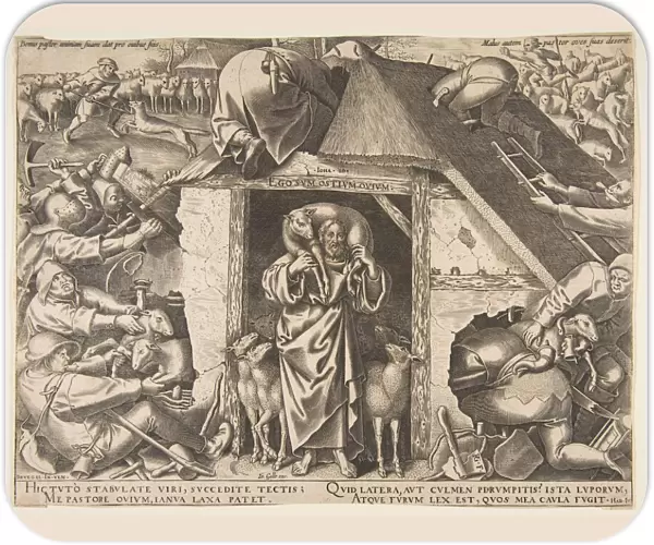 The Parable of the Good Shepherd, 1565. Creator: Philip Galle