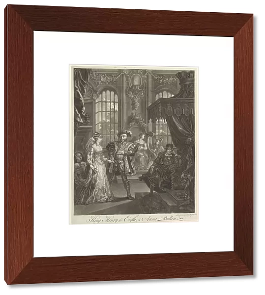 King Henry the Eighth and Anna Bullen, ca. 1728. Creator: William Hogarth
