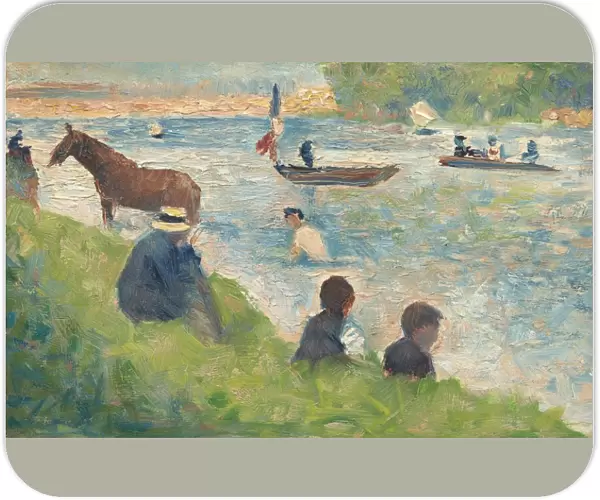 Horse and Boats (Study for 'Bathers at Asnieres'), 1883  /  1884