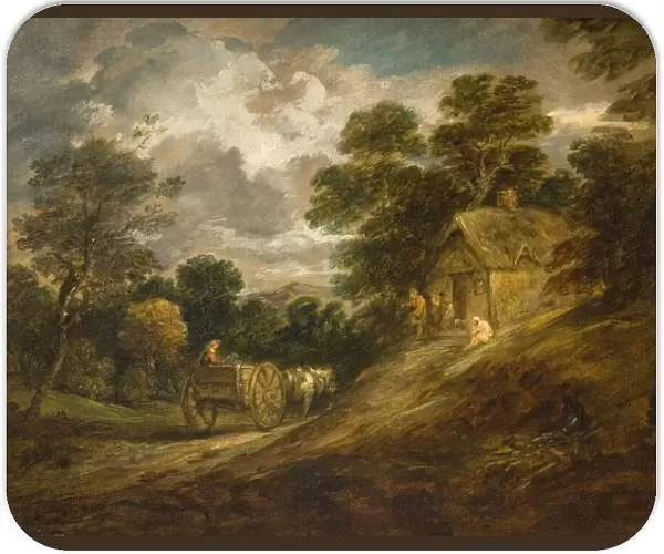 Landscape With A Cottage And Cart, 1786. Creator: Thomas Gainsborough