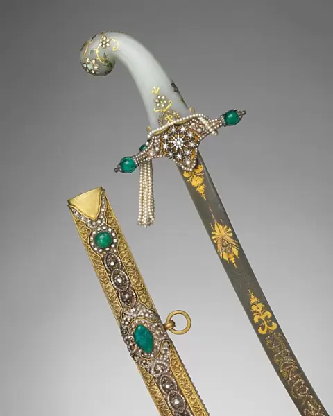 Saber with Scabbard... 19th century. Creator: Unknown
