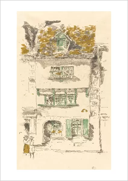 Yellow House, Lannion, 1893. Creator: James Abbott McNeill Whistler