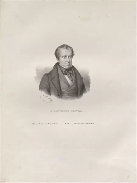 Portrait of the writer James Fenimore Cooper (1789-1851), c. 1840