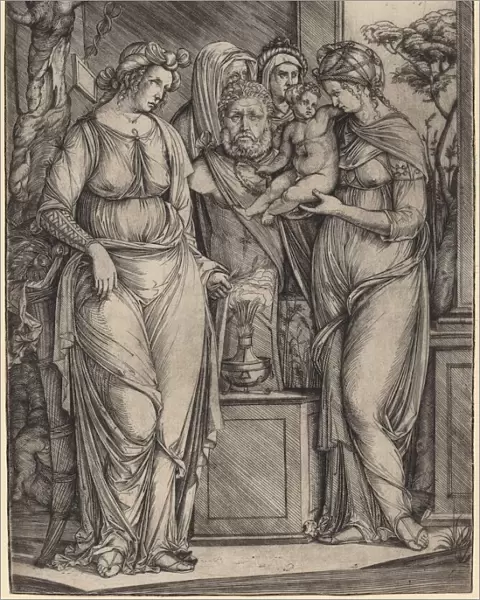 Large Sacrifice to Priapus, c. 1499  /  1501. Creator: Jacopo de Barbari