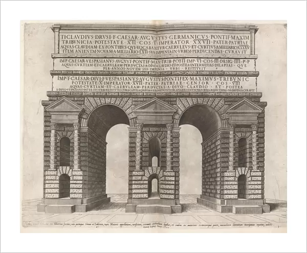Arch of the Claudian Aqueduct, 1549. Creator: Unknown