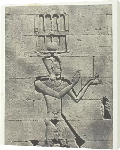Kalabscheh, Sculptures De La Facade Posterieure Du Temple;Nubie, 1849  /  51