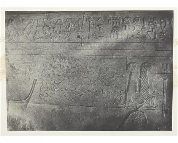 Grand Temple d Isis aPhiloe, Inscription Demotique;Nubie, 1849  /  51