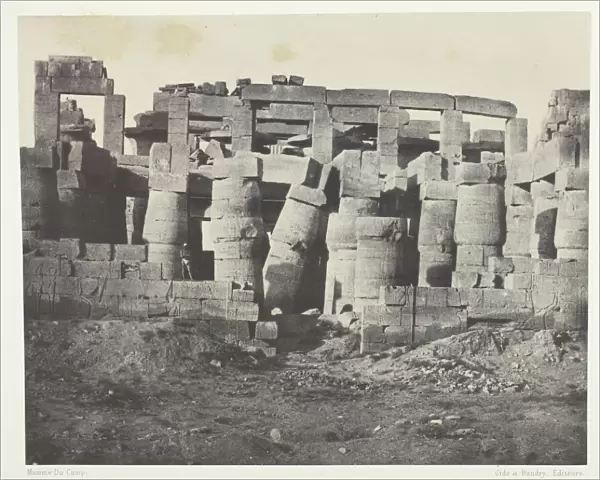 Palais de Karnak, Salle Hypostyle Prise au Nord;Thebes, 1849  /  51, printed 1852