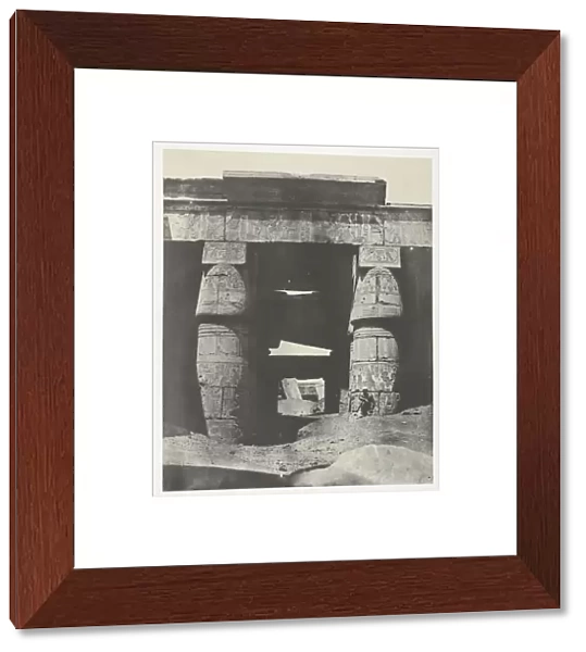 Karnak, Portique du Temple de Khons;Thebes, 1849  /  51, printed 1852