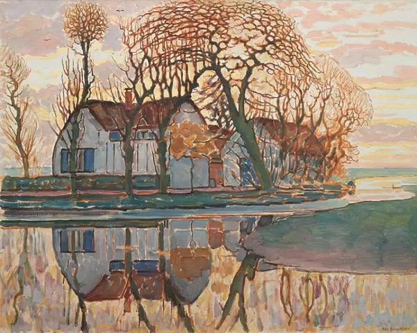 Farm near Duivendrecht, c. 1916. Creator: Piet Mondrian