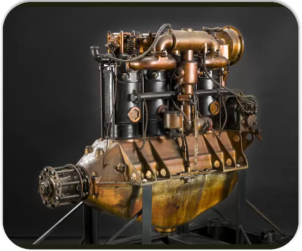 Hall-Scott A-7-A In-line 4 Engine, 1917. Creator: Hall-Scott