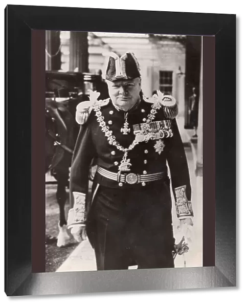 Churchill in Admirals uniform, 1946. Creator: Unknown