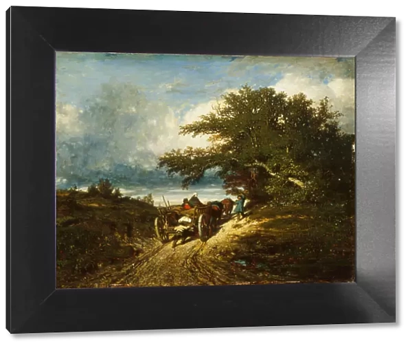 On the Road, 1856. Creator: Jules Dupré