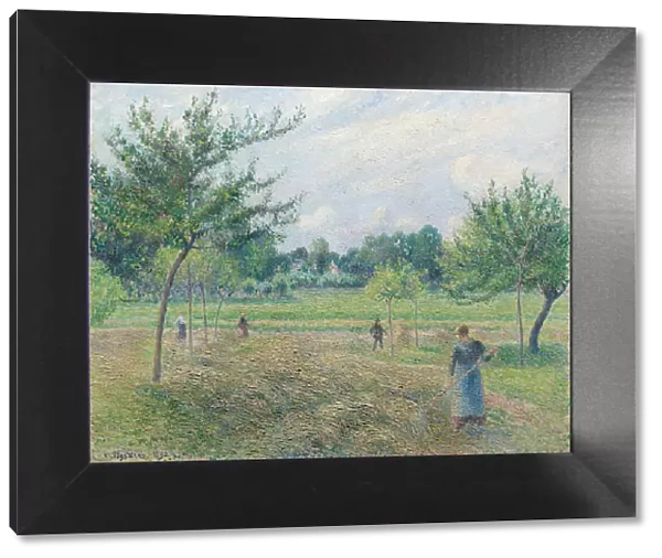 Haymaking at Eragny, 1892. Creator: Camille Pissarro