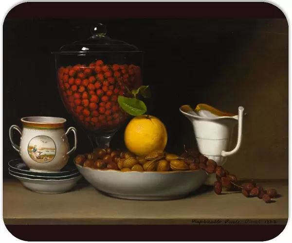 Still Life - Strawberries, Nuts, &c. 1822. Creator: Raphaelle Peale