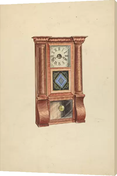 Clock, c. 1953. Creator: Lawrence Phillips
